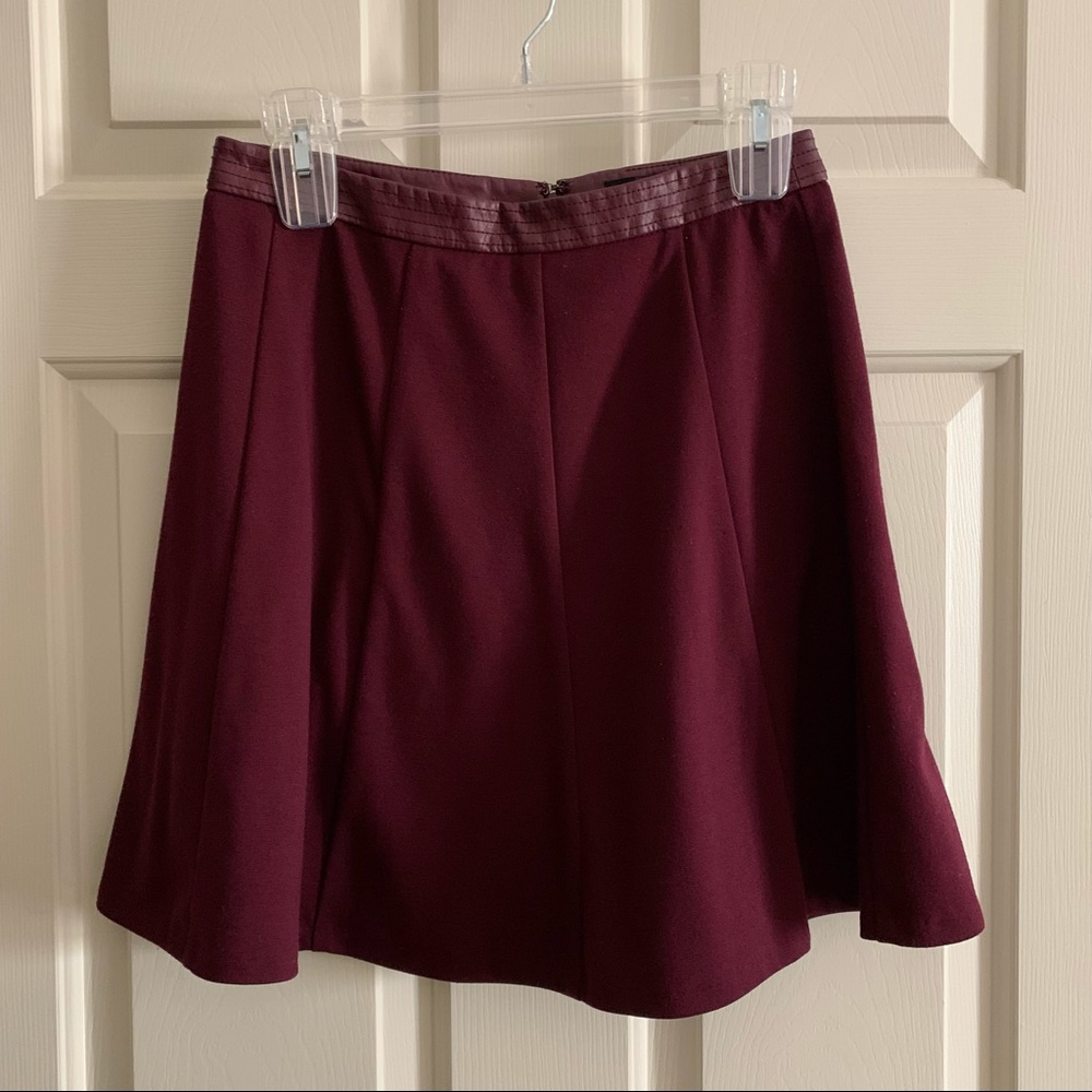 The Limited a line maroon skirt